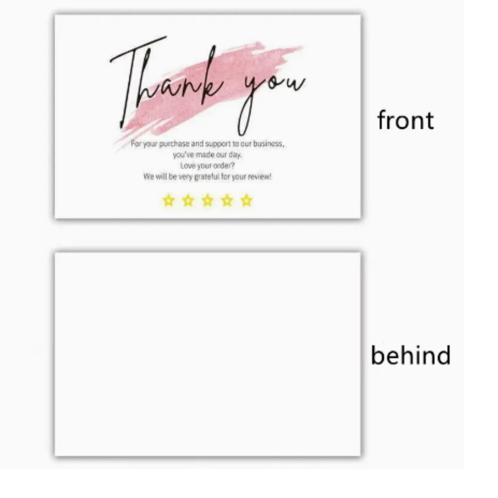 50 Thank You Cards With Heart NWT - Picture 3 of 5